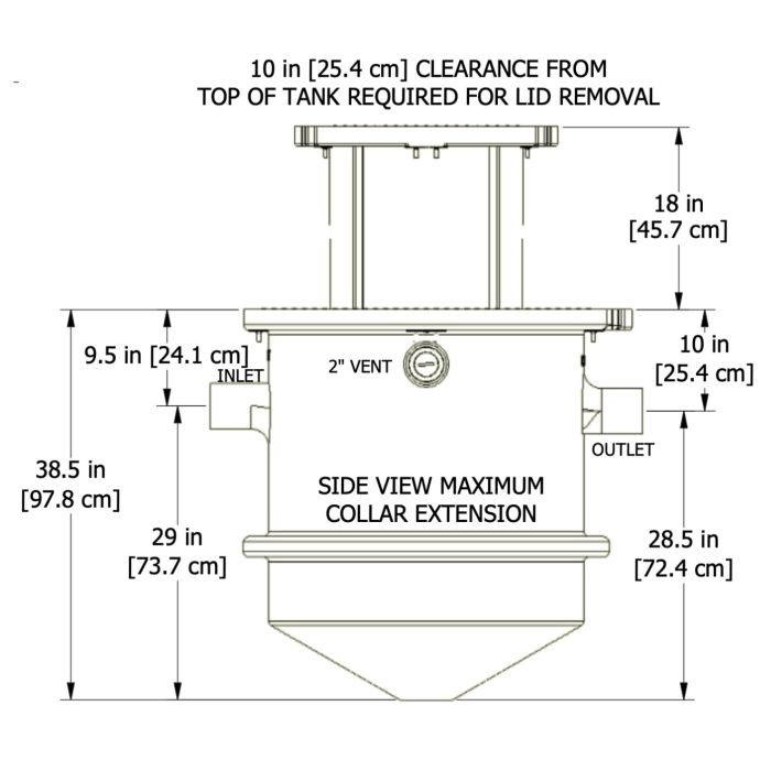 Thermaco | TZ-400-ECA - 75 GPM, 405 pound Trapzilla Grease Interceptor