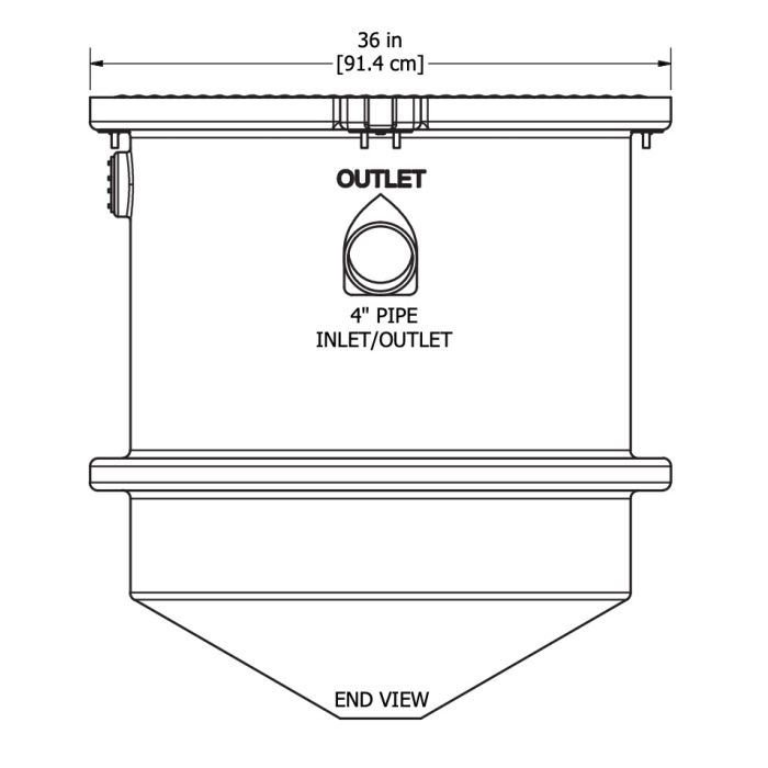 Thermaco | TZ-400 - 75 GPM, 405 pound Trapzilla Grease Interceptor