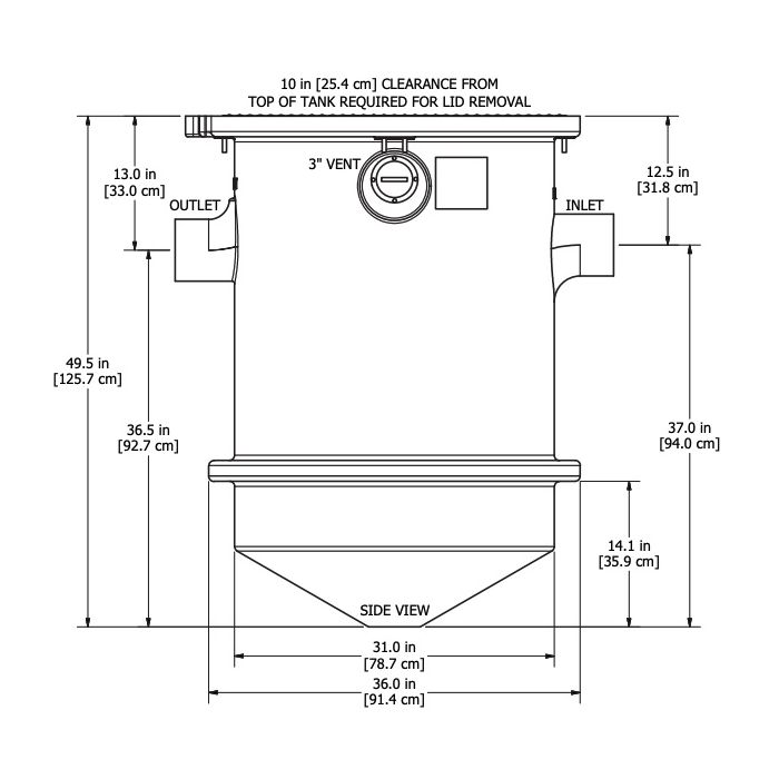 Thermaco | TZ-600-6 Trapzilla Grease Interceptor with 6