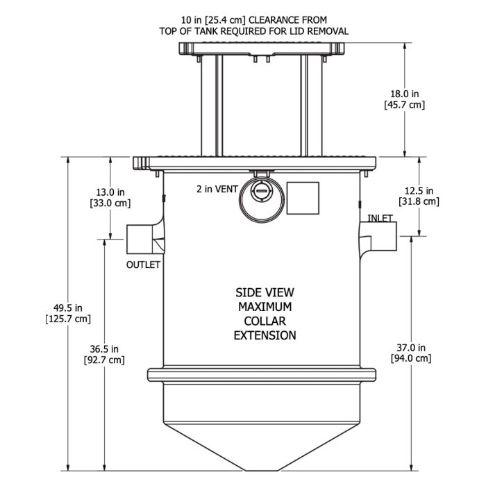 てるこ Thermaco | TZ-400 - 75 GPM, 405 pound Trapzilla Grease Interceptor